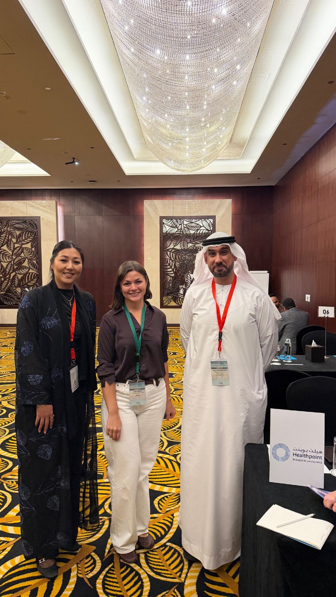 Meeting with the Healthpoint team, Abu Dhabi