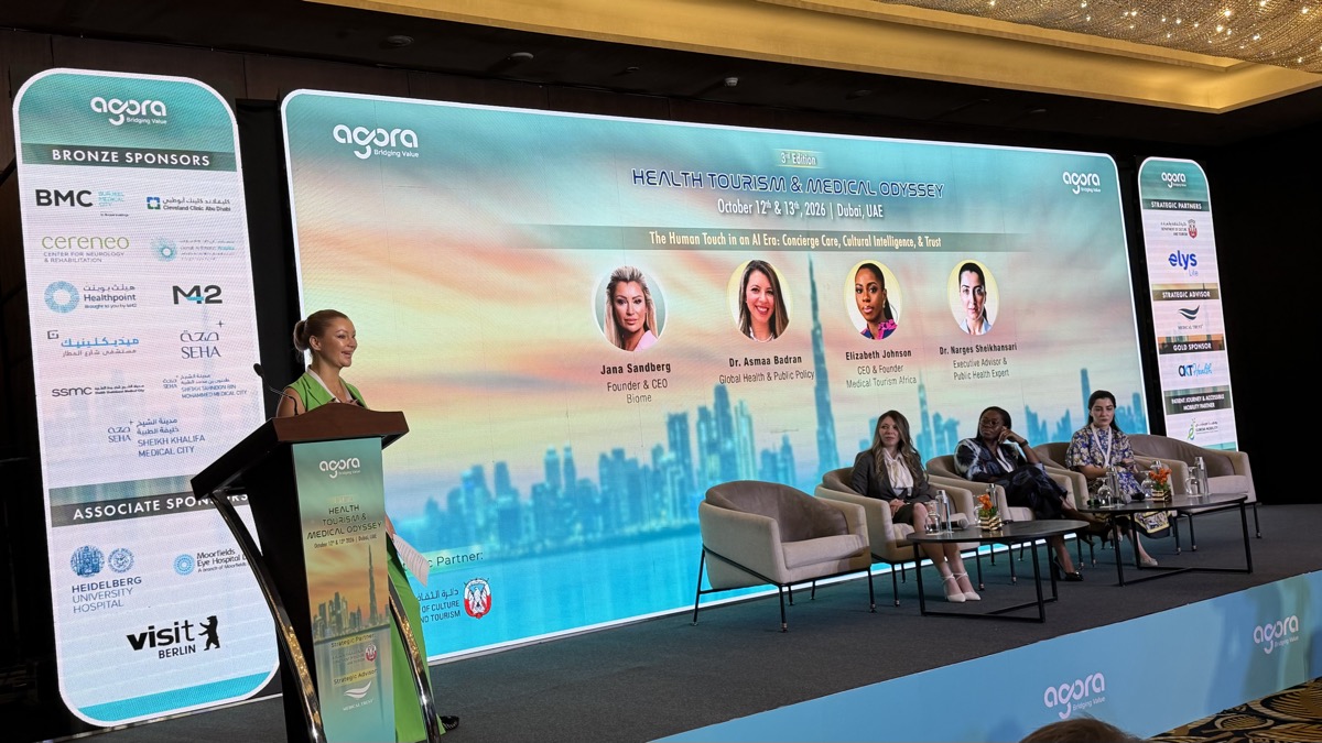 The Health Tourism & Medical Odyssey 2026 stage in Dubai